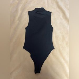 Black sleeveless bodysuit